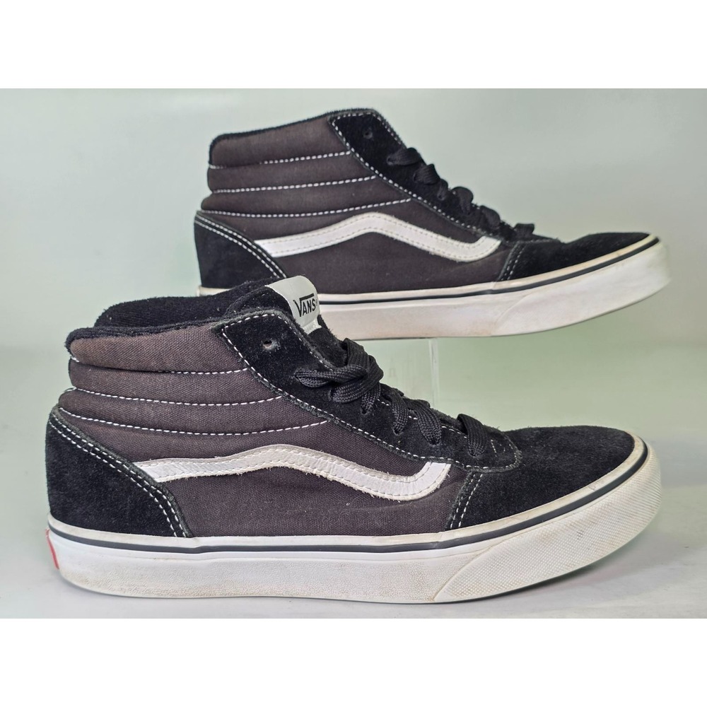 Vans Sk8 Hi Youth Sneakers Size 6 Black White Skate Lace Up High Top Shoes